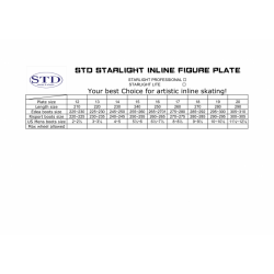 STD SKATES STARLIGHT LITE INLINE FIGURE SKATING COMPLETE FRAME
